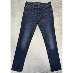 AMERICAN EAGLE Men’s Slim Straight Jeans Size 30x34 DARK WASH